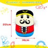 POPOYU 20 cm Nutcracker Plush Cushion Toy, 3D Cute Stuffed