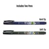 2 x Tombow brush pens Fudenosuke, hard and soft tip,