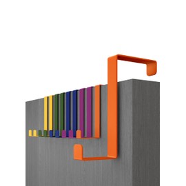 Menz Over Door Hanger – Set of 10, Colourful - Coat Hanger 3.6 cm (1.4") and 4.6 cm (1.8"), Coat Hooks for Door, Hangers for Clothes