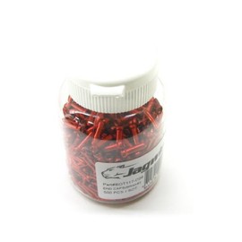 Jagwire Brake or Speed Cable Tips, 500 Pieces, red, Standard