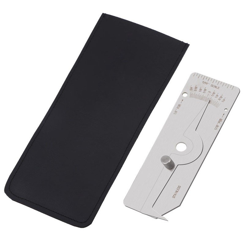 1pc Precision Stainless Steel Weld Gauge Undercut Depth Gage Measuring