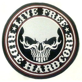 Sew-On Biker Patches Large for Jackets Clothing Jeans Fabric Clothes Iron-On Image Patch Applique Iron On Live Free 25 cm