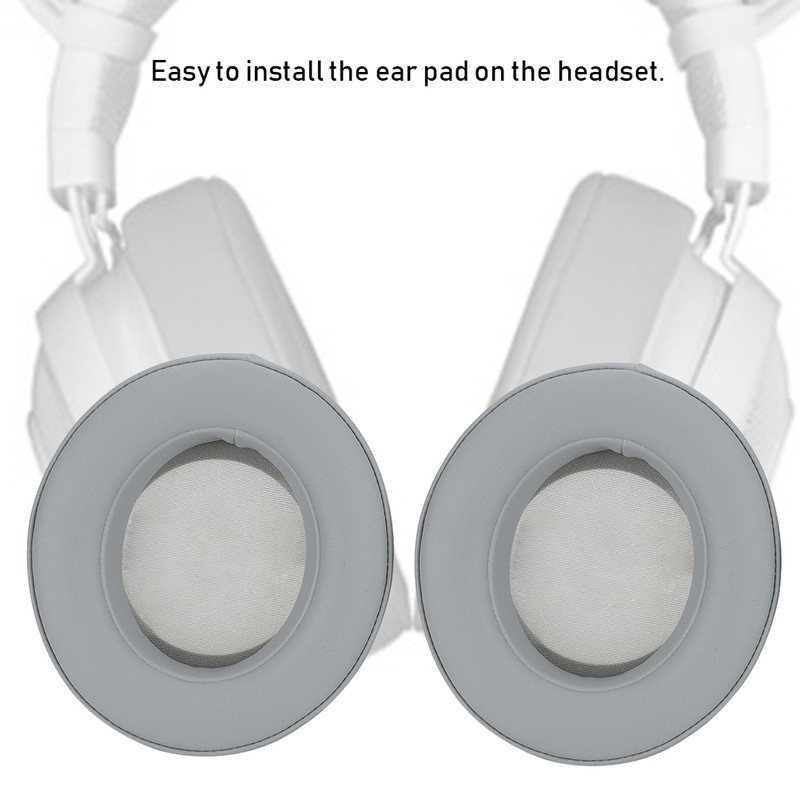 Grey Cotton Headset Ear Pad Headphone Cover Cushion Replacement for