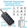 KLAQQED USB Hub 3.0, USB Splitter1 in 4 Out, USB