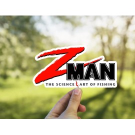 Rustic River Prints Z-Man Sticker Decal ZMan Fishing Tacklebox Sticker, Fishing Lure Sticker X2 - 4.5"