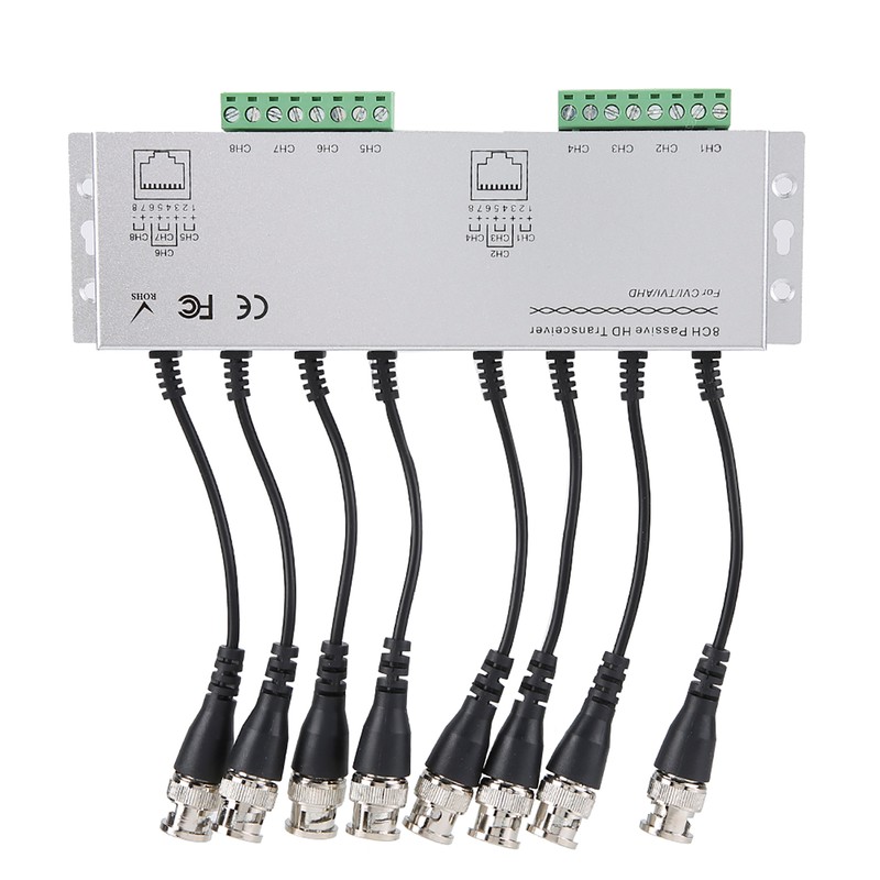 8CH HD BNC Male To UTP Cable Transceiver Adapter CCTV