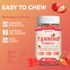 Tanning Gummies for Women and Men, Self Tan Supplement -