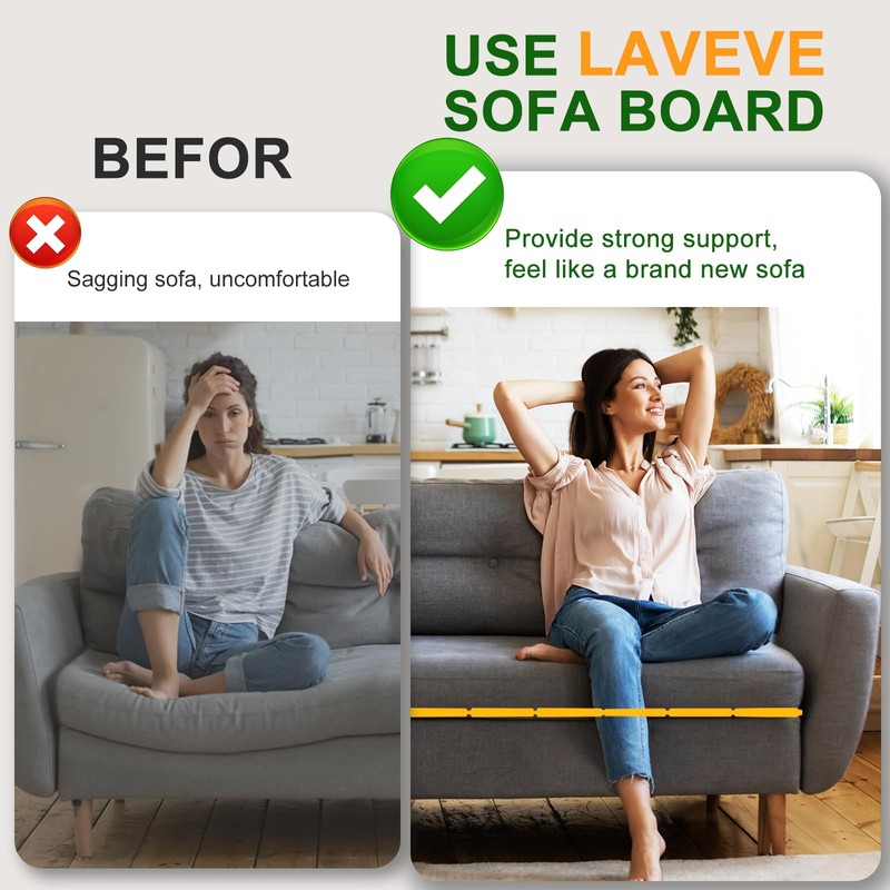 LAVEVE Heavy Duty Couch Cushion Support Board for Sagging Sofa,