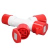 Industrial Socket Waterproof Electrical Connector 3 Way 16A Outlet for