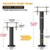 Wlrrcwdttc 2 Pcs Adjustable Height Bed Support Legs 5.9-10.5 inch,