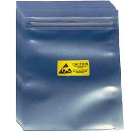 Daarcin Anti Static Bags,100pcs 5.9x7.87in/15x20cm Premium ESD Bags Resealable for 3.5'' SSD HDD with 100pcs Labels, Antistatic Bag for Hand Drive or Varieties of Electronic Device