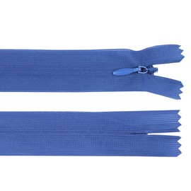 cyclingcolors 2x Cerniera invisibile N°3 30 cm – chiusura lampo in poliestere Dederon con cursore, estremità aperta, maglia scorrevole per cucito sartoria abbigliamento giacche cappotti – blu zaffiro