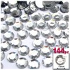 144pc Loose Flatback Acrylic Rhinestones Round 11mm - Flatback Crystal