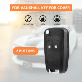 FT FUNTOR Suitable for 2 keys Vauxhall key replacement housing (2 buttons)