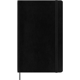 Moleskine Smart Notebook, Smart Writing System, Digital Smart Notebook with Soft Cover, Blank Pages and Practical Elastic Closure, Large Format 13 x 21 cm, Colour: Black