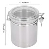 Tomotato Stainless Steel Airtight Canister, Stainless Steel Sugar Canister with