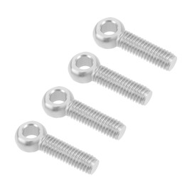 QUARKZMAN M8 x 30 mm Machines Shoulder Swing Lifting Eye Bolt 4 Pieces 304 Stainless Steel Metric Threaded Screw Shaft Dowel Grinding Hole Bolt for Pipeline Gate Valves