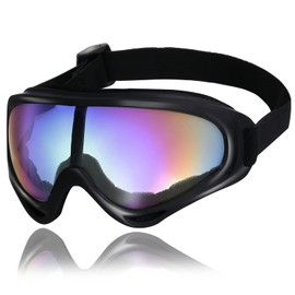 Catsobat Tactical Goggles, Survival Games, Military Cosplay, Touring, Work, Outdoor Goggles, Shockproof, Anti-Fog, PC Material, SWAT Cosplay (Rainbow) 2022 Edition