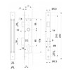 ATTAS Mortice Lock with Profile Cylinder for Swing Gates -