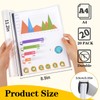 20 Pack Report Covers with Sliding Bar, Clear Report Covers