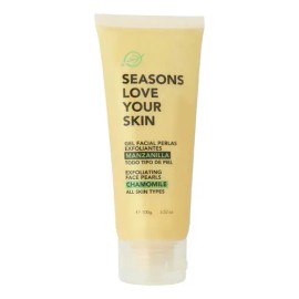 Gel Facial Perlas Exfoliantes Manzanilla 100gr Todo Tipo De Piel                                                                                      