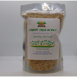 Whole Barley Seeds for Barley Grass Microgreen, Juice Sprouting Seeds 4 Oz Resealable Stand up Pouch Used for Malt for Beer Brewing Malting