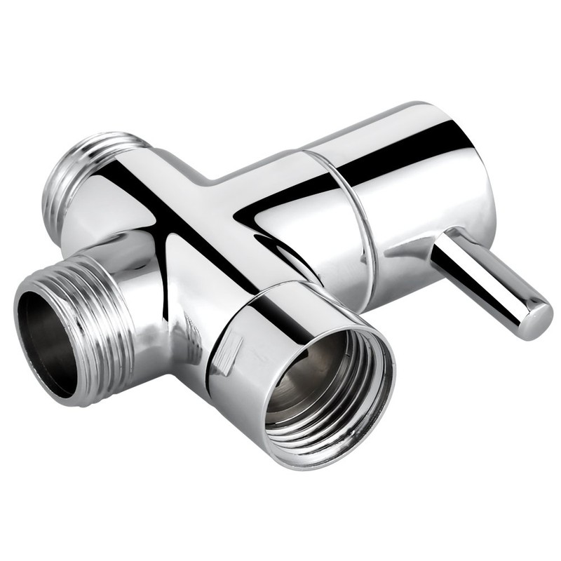 Rusee 3-way diverter valve G1/2, solid brass shower adapter flow