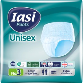 IASI IASI Unisex-Pants mit hohem Schutz, 14 Einweghosen Größe L, Saugfähigkeit EXTRA, 14 Stück