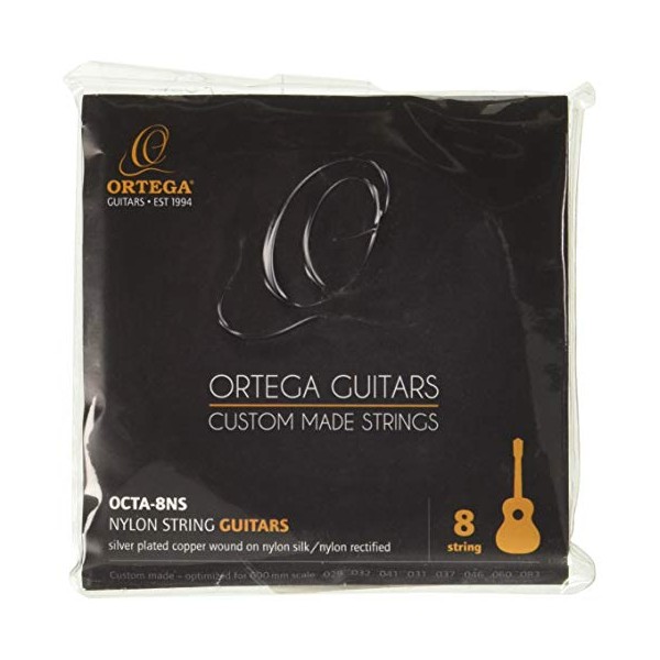 Ortega Guitars 8-Sting Nylon Guitar Strings - Tenor - Made in Germany (OCTA-8NS)
