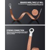 6 PCS Universal Automotive Braided Copper Ground Strap, 12 Inch