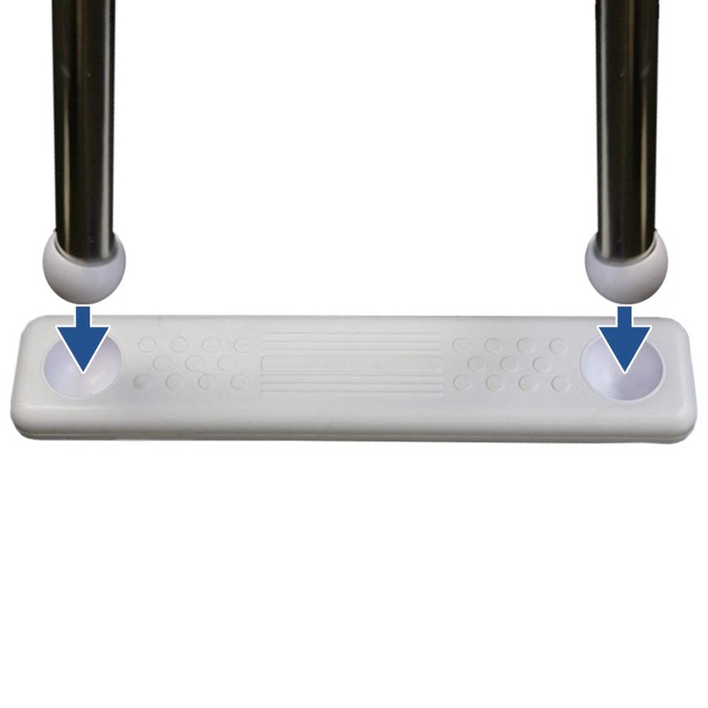 Aqua Select Stainless Steel in-Pool Ladder with Resin Steps |