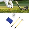 Practice Golf Hole Pole Cup Flag Stick Detachable 2 Section