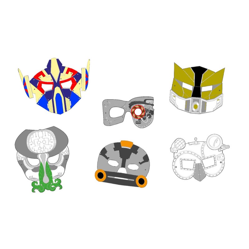 folia 23239 Scary Children's Masks