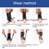 Ankle Brace Breathable Adjustable Compression Ankle Support Wrap for Injury