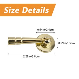 MOROBOR Gold Kitchen Knobs, 4 Pack Brushed Gold Teardrop Shape Dresser Door Knobs, Golden Bamboo Handle with Fixing Screws for Wardrobe, Cupboard