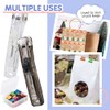 Binder Clips, NOCHME 2 Push Clamp Stapler Holder and 200