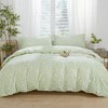 SAPHREAS Green Botanical Plants Duvet Cover 3pcs Soft Microfiber Full