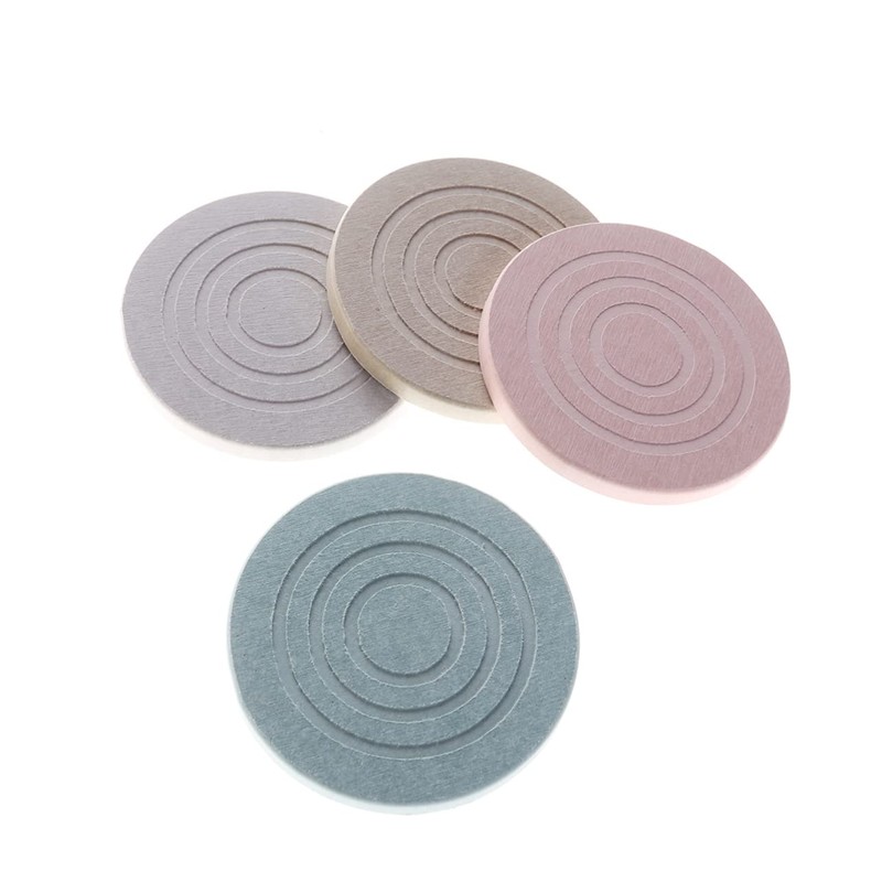 CAXUSD Diatomite Coasters Set by 4pcs Coasters Diatomite Pad Super