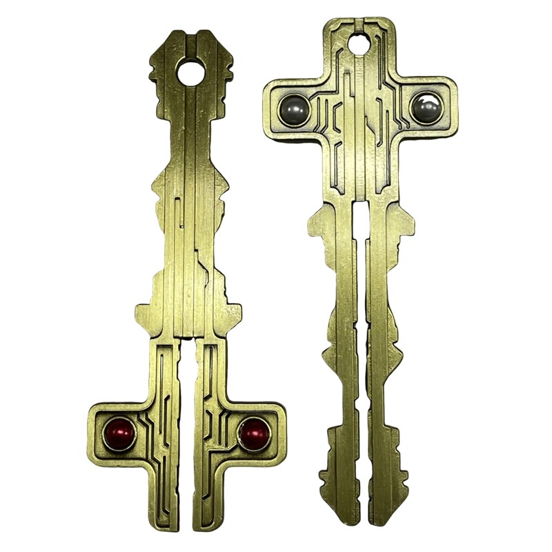 Costumeteers Mission Entity CRUCIFORM KEY Impossible Dead Reckoning Props, Gold,