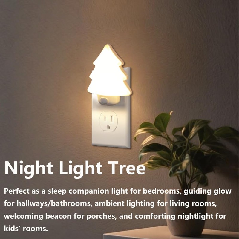 LED Night Light Christmas Tree Lights Plug Into Wall [2