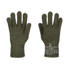 M MCGUIRE GEAR US Men's Wool Winter Gloves, Nylon Blend Glove Liners, Warm Gloves for Cold Weather, Running, Skiing, Snowboarding, and Winter Sports (Small, OD Green)