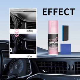 2PCS New Polishing Cleaner, Car Interior Cleaner, Interior Detail Spray, Cleaning & Decontamination, Interior All Purpose Car Cleaner for Rubber, Leather(100ml)