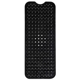 ENKOSI Bath Mat – 40 x 16 Inch Extra Long Non Slip Bathtub Mat – Anti Slip Black Shower Mat with Suction Cups – Bathroom Mat for Tub and Smooth Shower Floors (Black 40x16)