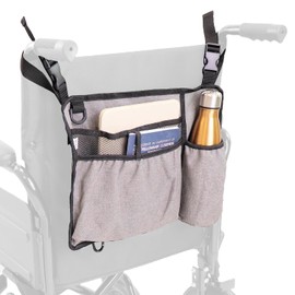 PEPE Mobility Wheelchair Bag for Back of Chair, 39x28 cm (15.3x11), Grey