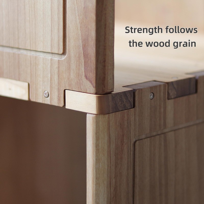 Solid Wood Corner Shelf, Square Bookcase Cube Tower, Stationary Shelves