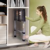 Telescopic Ladder 10.5FT Extendable Ladder, Folding Ladder Stepladder Non-Slip, Made