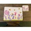 Sets of 4 Placemats with 4 Matching Coasters (Bumble Bee