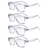 Eyekepper Pack of 4 Stylish Glasses for Women - Transparent
