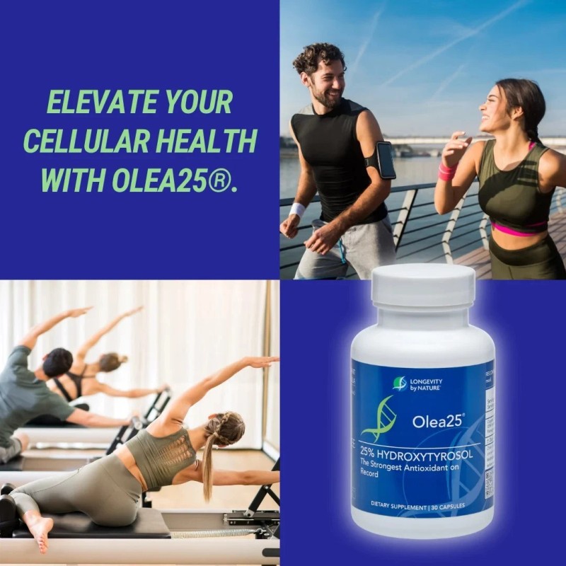 BOOST Longevity Olea25 – 25% Hydroxytyrosol Organic Olive Leaf Supplement