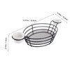 Ciieeo 1Pc Stainless Steel Frying Basket Black French Fries Container